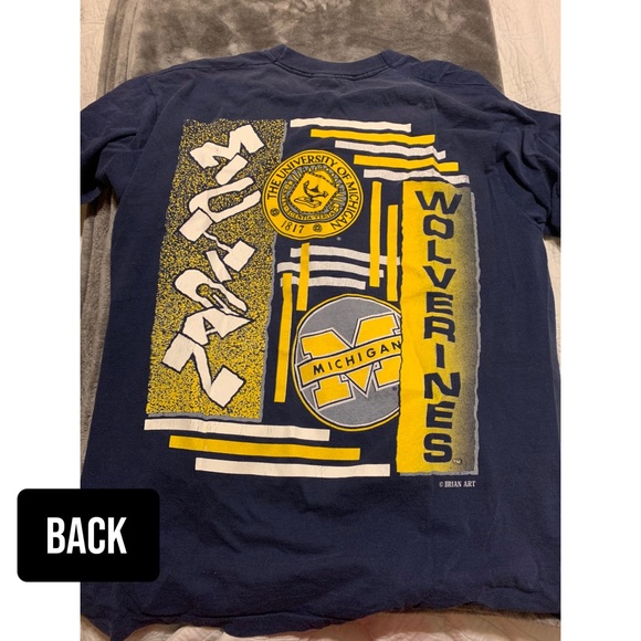 university of michigan graphic vintage tee - Picture 2 of 8